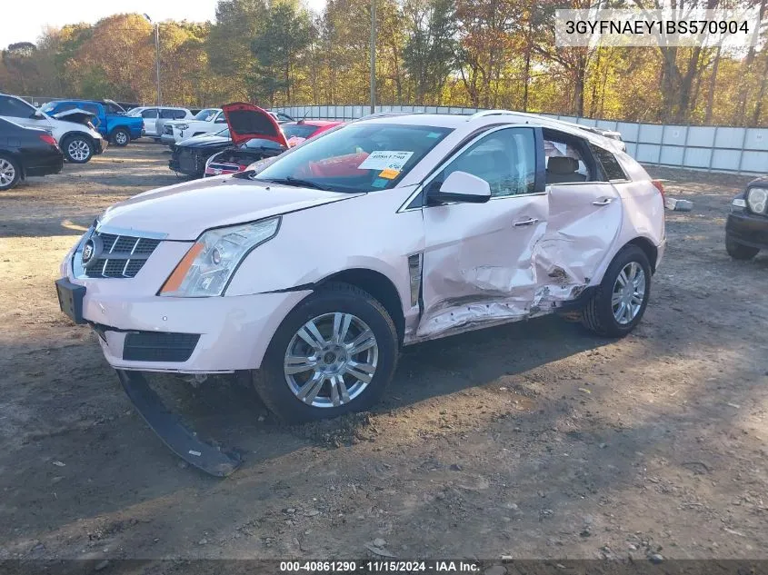 3GYFNAEY1BS570904 2011 Cadillac Srx Luxury Collection