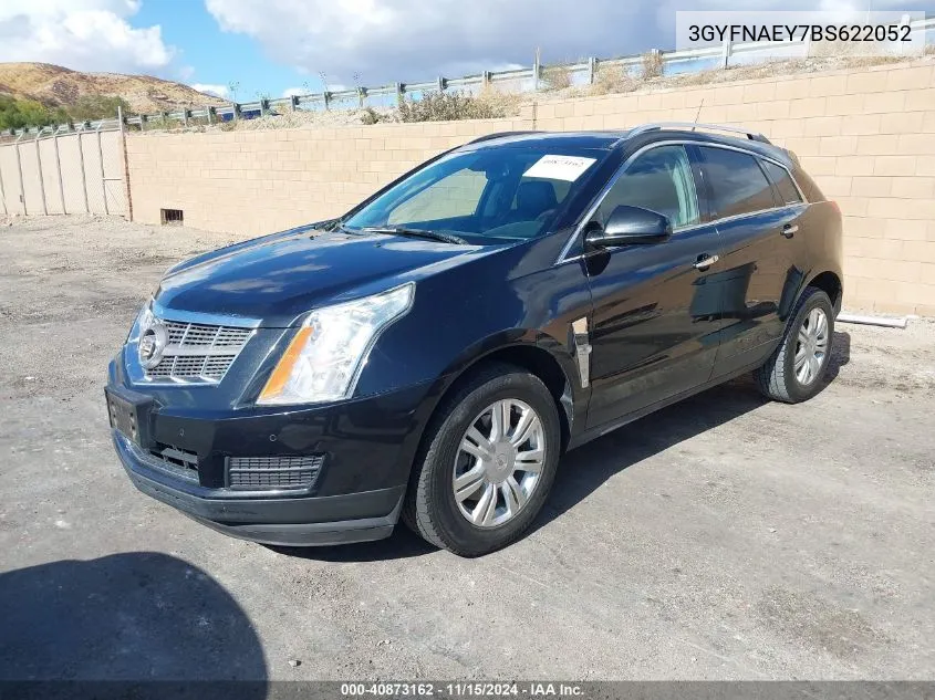 3GYFNAEY7BS622052 2011 Cadillac Srx Luxury Collection