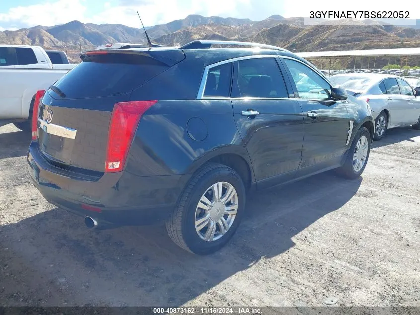 3GYFNAEY7BS622052 2011 Cadillac Srx Luxury Collection