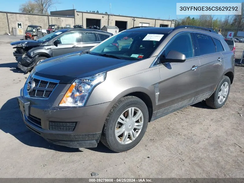 2012 Cadillac Srx Standard VIN: 3GYFNGE36CS629292 Lot: 39279808