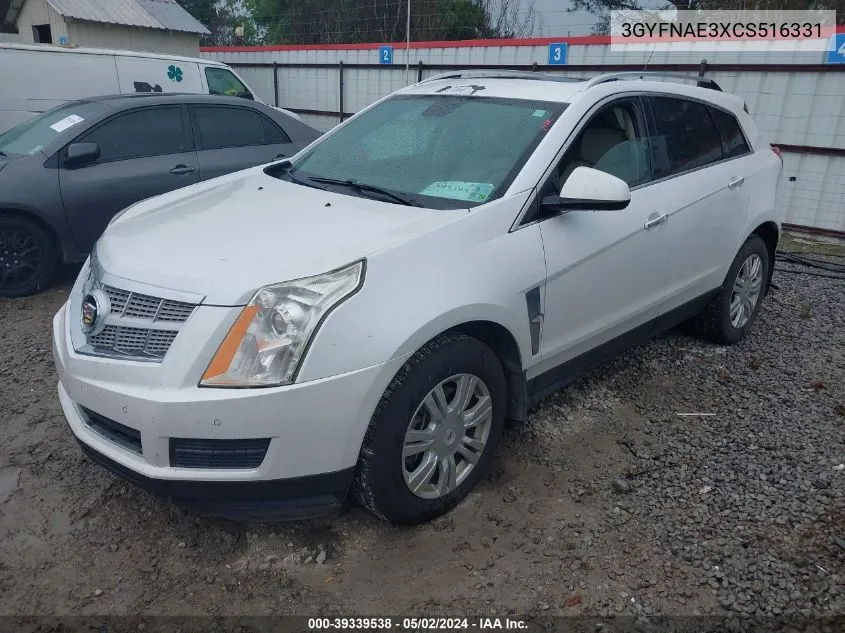 3GYFNAE3XCS516331 2012 Cadillac Srx Luxury Collection