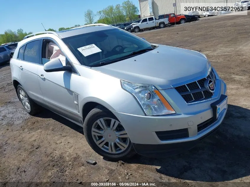 2012 Cadillac Srx Luxury Collection VIN: 3GYFNDE34CS572962 Lot: 39359156