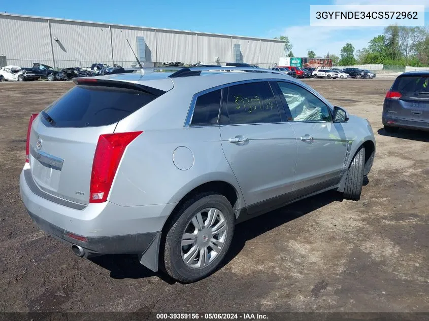 3GYFNDE34CS572962 2012 Cadillac Srx Luxury Collection