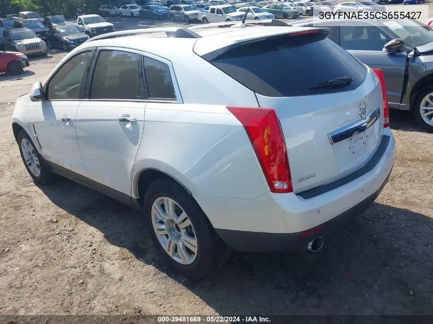 2012 Cadillac Srx Luxury Collection VIN: 3GYFNAE35CS655427 Lot: 39481669