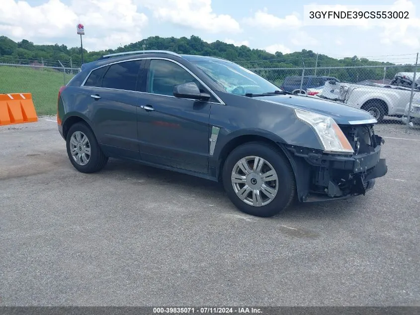 3GYFNDE39CS553002 2012 Cadillac Srx Luxury Collection