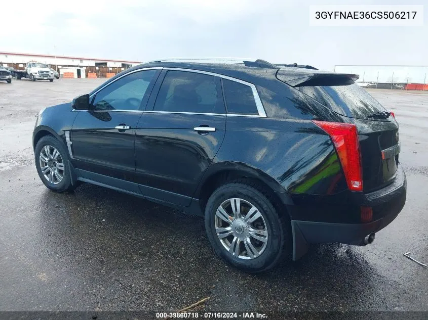 2012 Cadillac Srx Luxury Collection VIN: 3GYFNAE36CS506217 Lot: 39860718