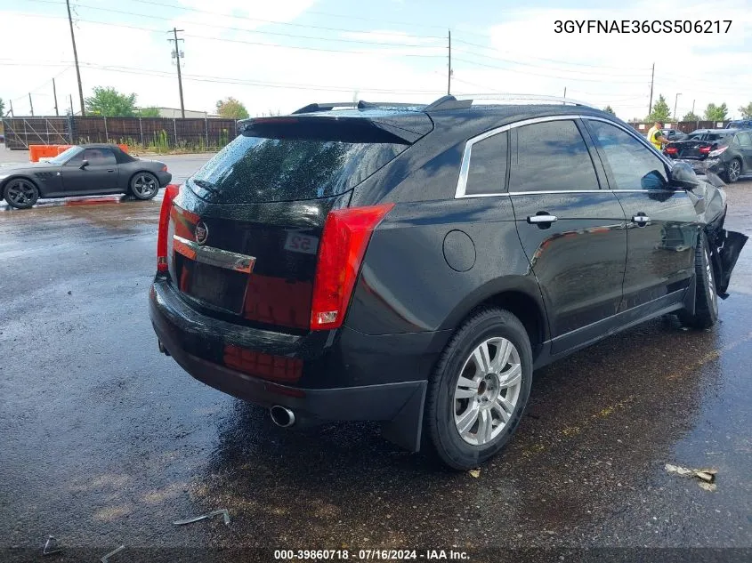 3GYFNAE36CS506217 2012 Cadillac Srx Luxury Collection