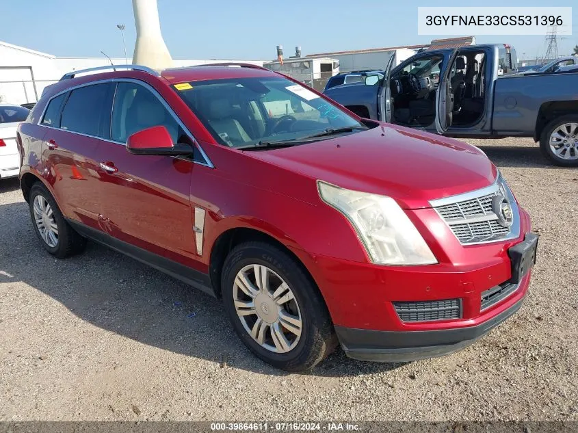 2012 Cadillac Srx Luxury Collection VIN: 3GYFNAE33CS531396 Lot: 39864611