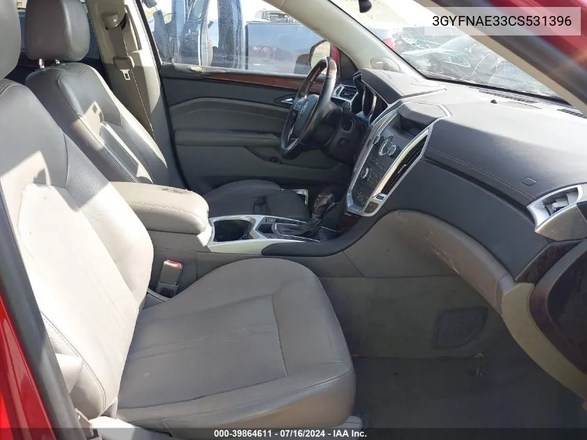 3GYFNAE33CS531396 2012 Cadillac Srx Luxury Collection