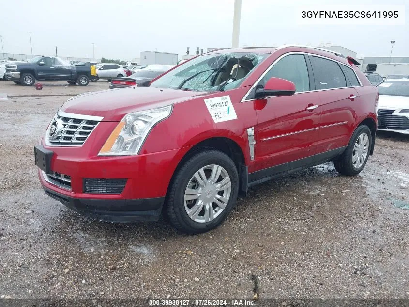 2012 Cadillac Srx Luxury Collection VIN: 3GYFNAE35CS641995 Lot: 39938127