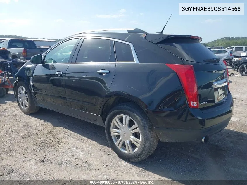 3GYFNAE39CS514568 2012 Cadillac Srx Luxury Collection