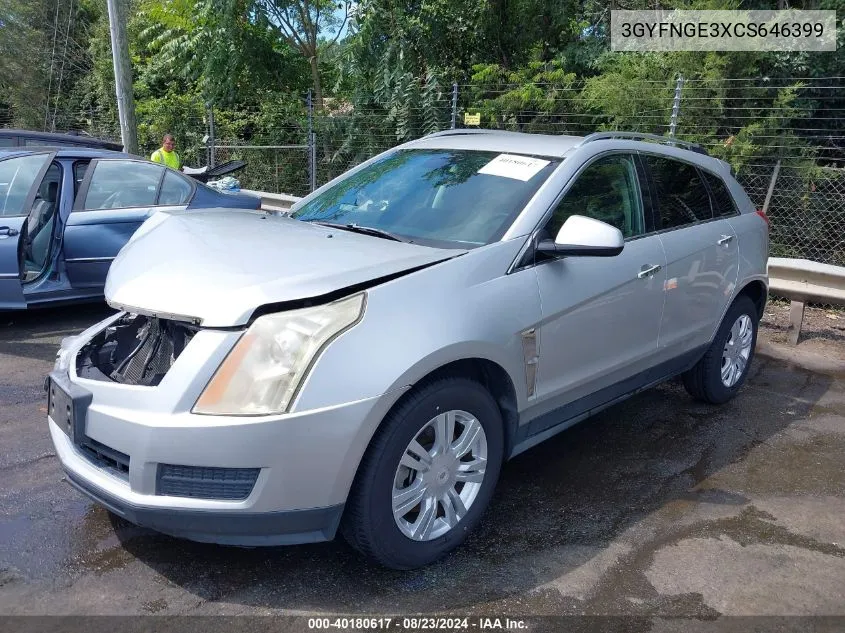 3GYFNGE3XCS646399 2012 Cadillac Srx Standard