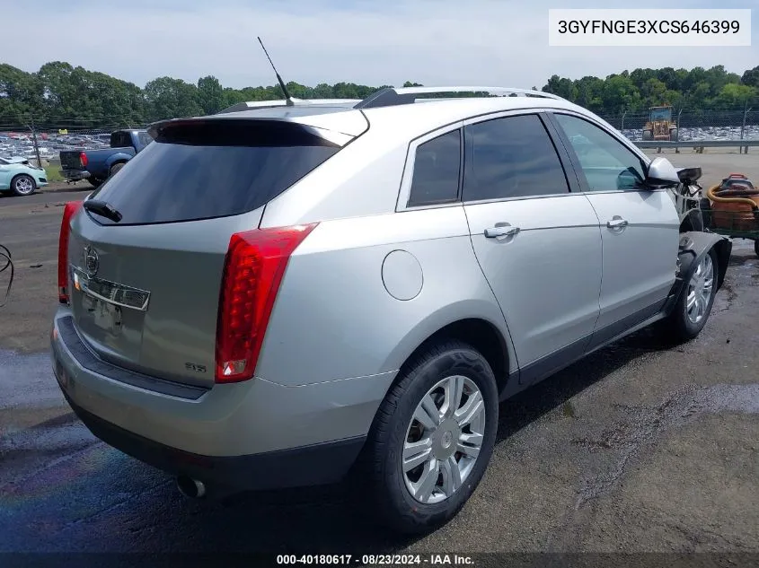 3GYFNGE3XCS646399 2012 Cadillac Srx Standard