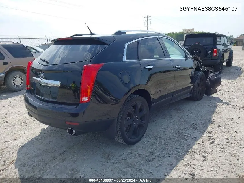 3GYFNAE38CS646107 2012 Cadillac Srx Luxury Collection