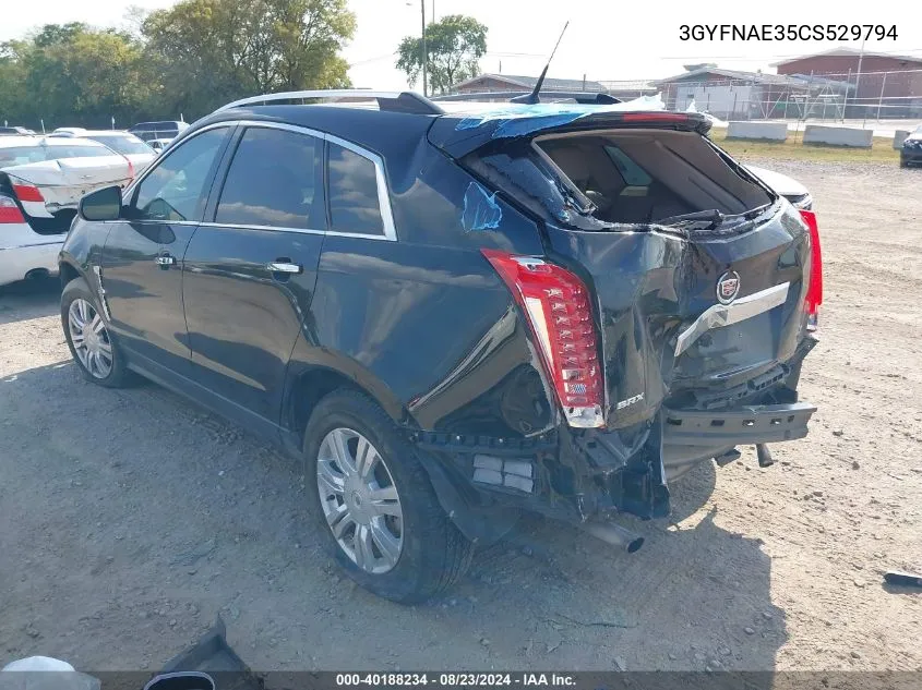 3GYFNAE35CS529794 2012 Cadillac Srx Luxury Collection