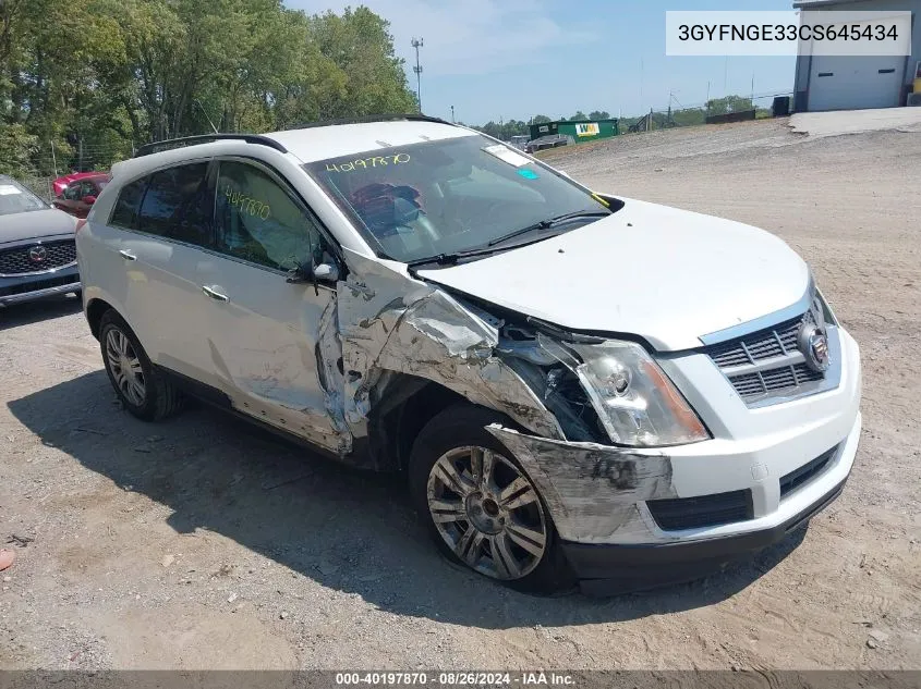 3GYFNGE33CS645434 2012 Cadillac Srx Standard