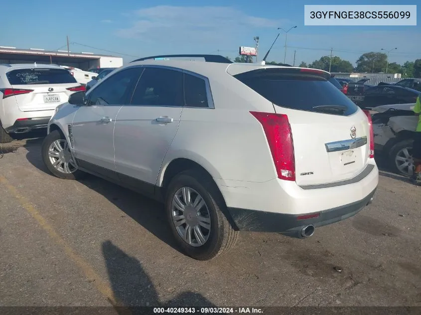 2012 Cadillac Srx Standard VIN: 3GYFNGE38CS556099 Lot: 40249343