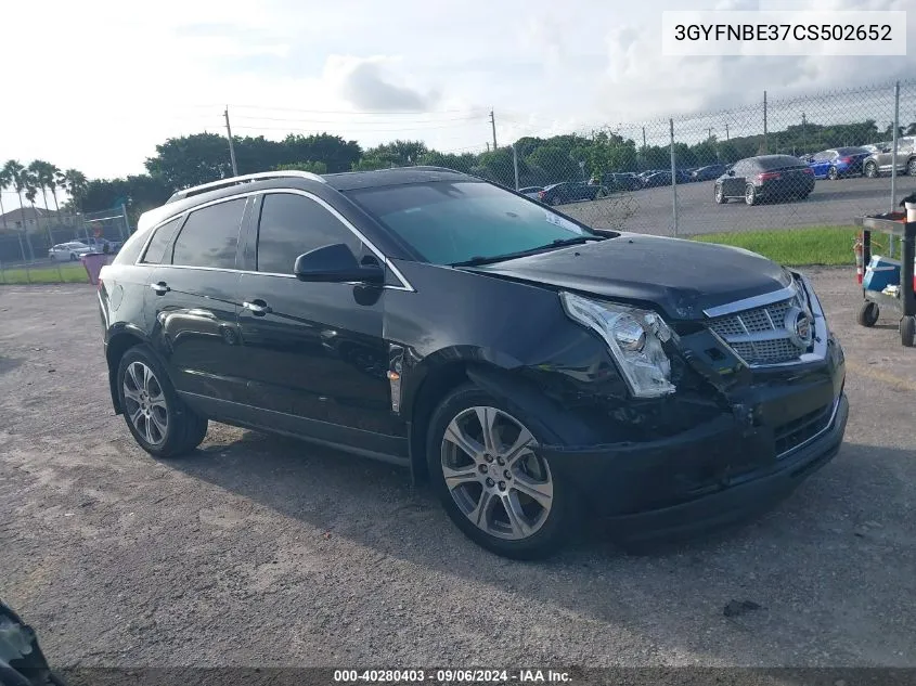 3GYFNBE37CS502652 2012 Cadillac Srx Performance Collection