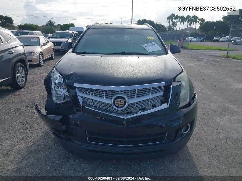 3GYFNBE37CS502652 2012 Cadillac Srx Performance Collection