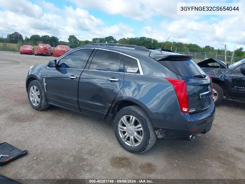 2012 Cadillac Srx Standard VIN: 3GYFNGE32CS654044 Lot: 40281749