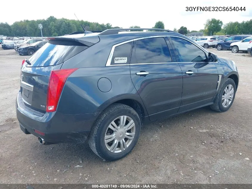 2012 Cadillac Srx Standard VIN: 3GYFNGE32CS654044 Lot: 40281749