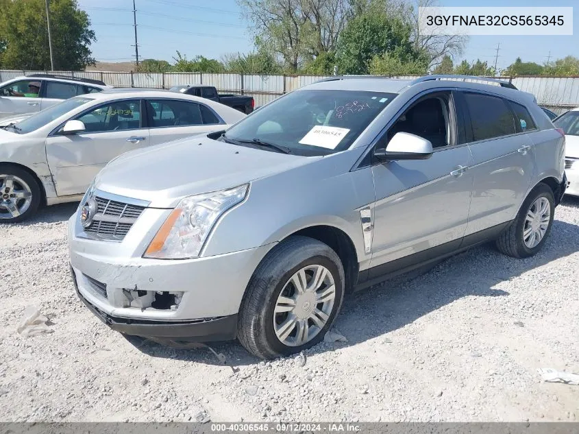 2012 Cadillac Srx Luxury Collection VIN: 3GYFNAE32CS565345 Lot: 40306545