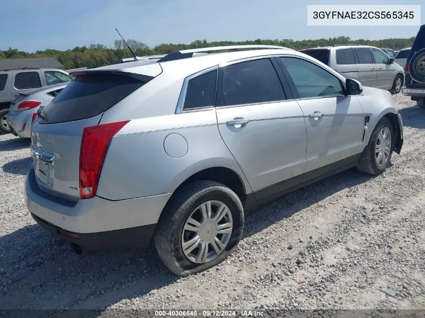 2012 Cadillac Srx Luxury Collection VIN: 3GYFNAE32CS565345 Lot: 40306545