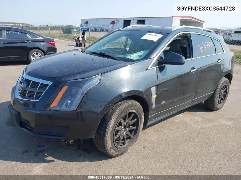 3GYFNDE3XCS544728 2012 Cadillac Srx Luxury Collection