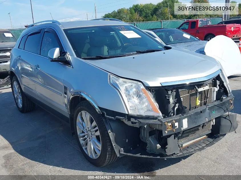 2012 Cadillac Srx Performance Collection VIN: 3GYFNEE39CS510947 Lot: 40343621