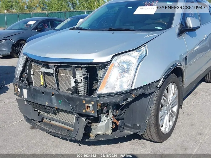 2012 Cadillac Srx Performance Collection VIN: 3GYFNEE39CS510947 Lot: 40343621