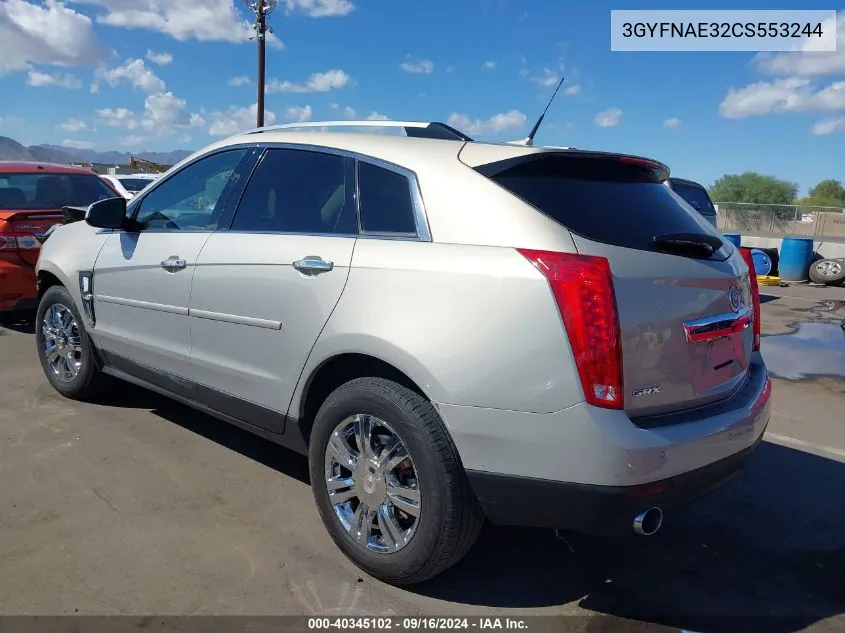 2012 Cadillac Srx Luxury Collection VIN: 3GYFNAE32CS553244 Lot: 40345102