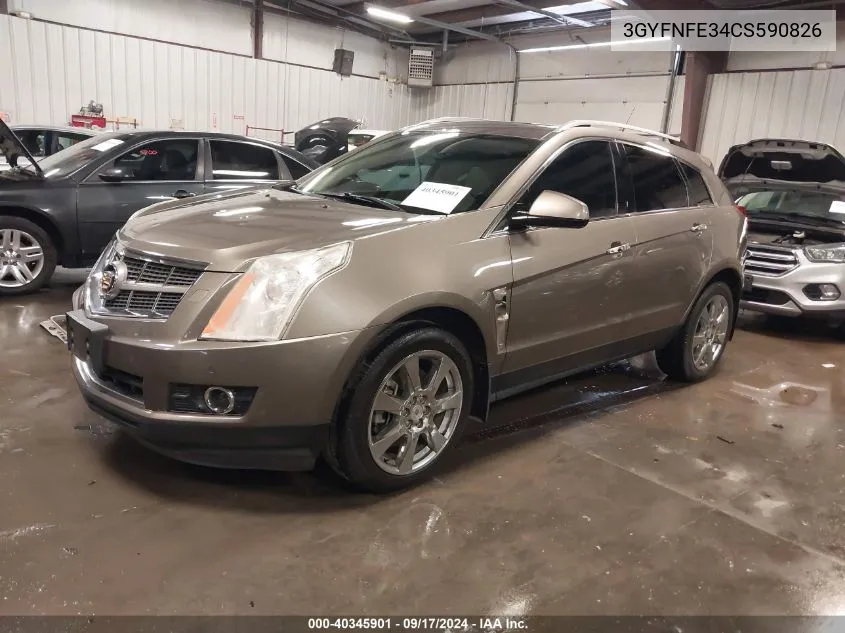 3GYFNFE34CS590826 2012 Cadillac Srx Premium Collection