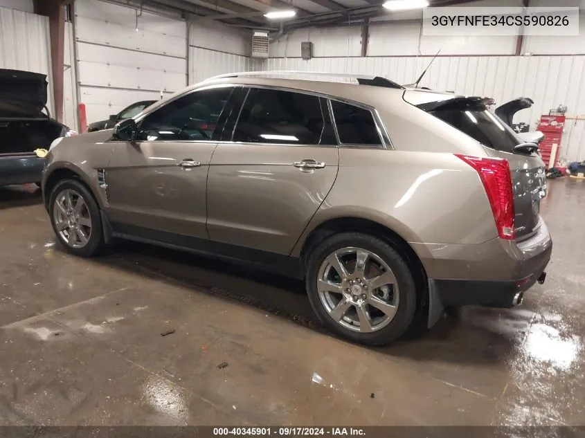 3GYFNFE34CS590826 2012 Cadillac Srx Premium Collection