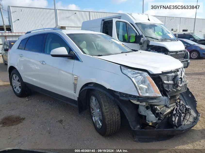 2012 Cadillac Srx Luxury Collection VIN: 3GYFNAE35CS633847 Lot: 40368145