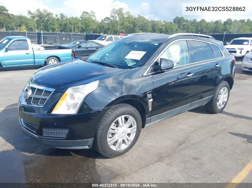 2012 Cadillac Srx Luxury Collection VIN: 3GYFNAE32CS528862 Lot: 40372315