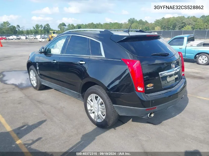 2012 Cadillac Srx Luxury Collection VIN: 3GYFNAE32CS528862 Lot: 40372315