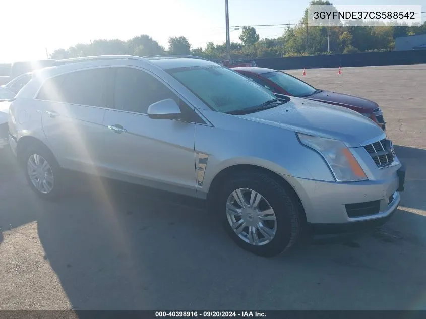 2012 Cadillac Srx Luxury Collection VIN: 3GYFNDE37CS588542 Lot: 40398916