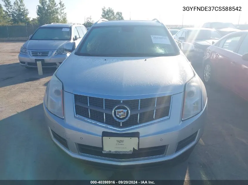 3GYFNDE37CS588542 2012 Cadillac Srx Luxury Collection