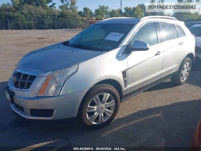 3GYFNDE37CS588542 2012 Cadillac Srx Luxury Collection