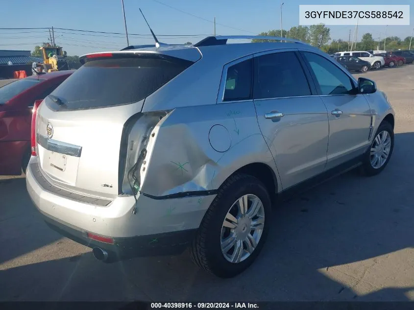 3GYFNDE37CS588542 2012 Cadillac Srx Luxury Collection