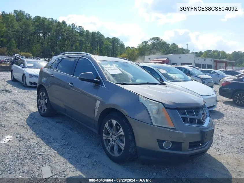 2012 Cadillac Srx Premium Collection VIN: 3GYFNCE38CS504092 Lot: 40404664