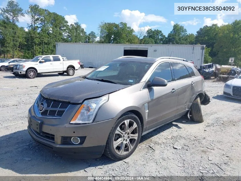 2012 Cadillac Srx Premium Collection VIN: 3GYFNCE38CS504092 Lot: 40404664