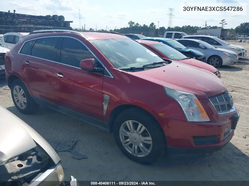 2012 Cadillac Srx Luxury Collection VIN: 3GYFNAE3XCS547286 Lot: 40406111