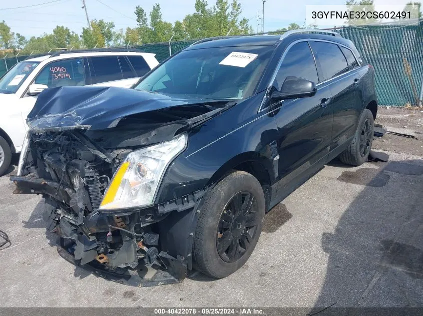 3GYFNAE32CS602491 2012 Cadillac Srx Luxury Collection