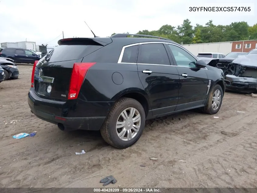 3GYFNGE3XCS574765 2012 Cadillac Srx Standard