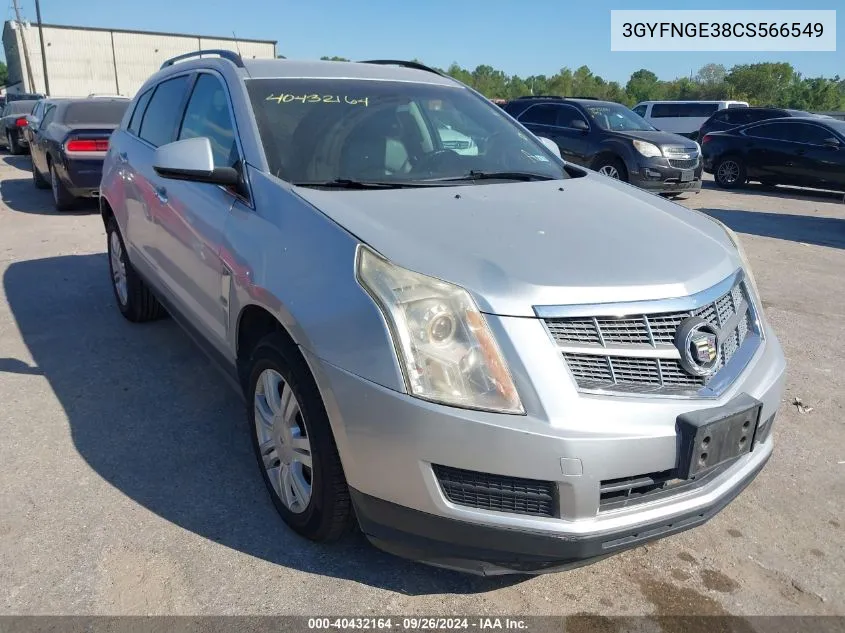 2012 Cadillac Srx Standard VIN: 3GYFNGE38CS566549 Lot: 40432164