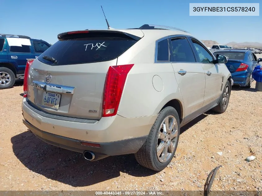 3GYFNBE31CS578240 2012 Cadillac Srx Performance Collection