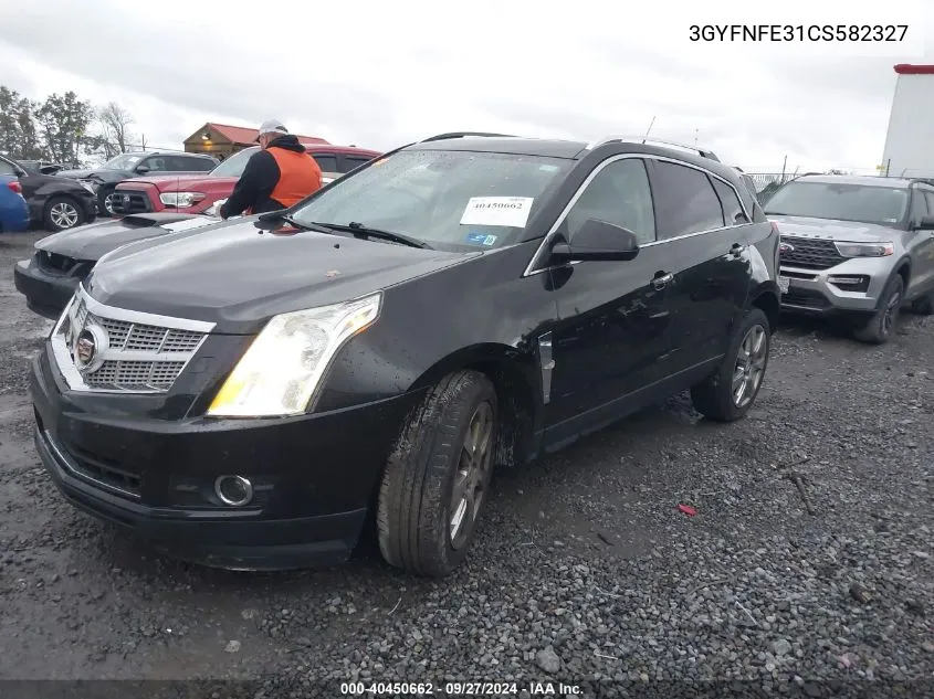 2012 Cadillac Srx Premium Collection VIN: 3GYFNFE31CS582327 Lot: 40450662