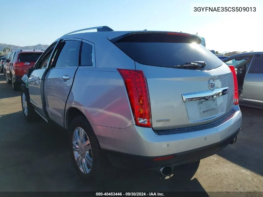 2012 Cadillac Srx Luxury Collection VIN: 3GYFNAE35CS509013 Lot: 40453446