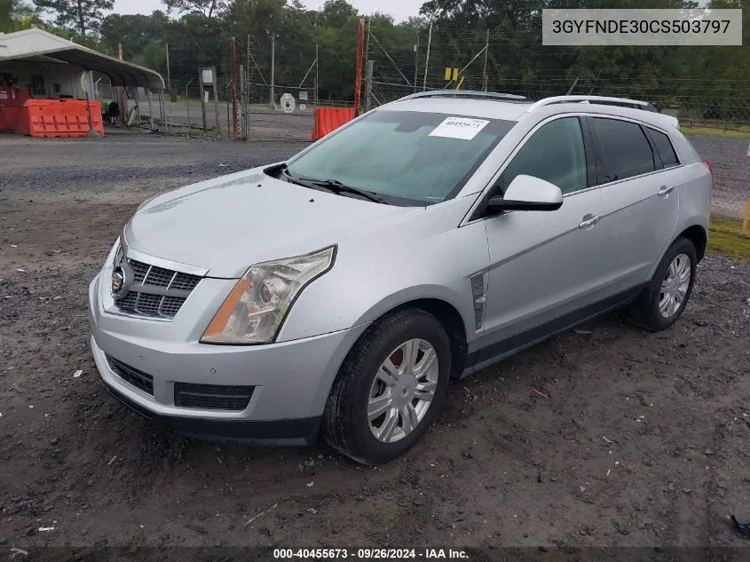 2012 Cadillac Srx Luxury Collection VIN: 3GYFNDE30CS503797 Lot: 40455673